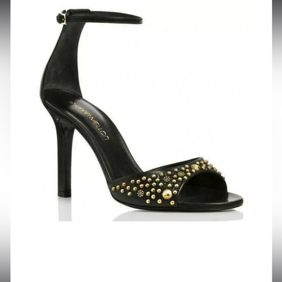 Tamara Mellon Whisper Leather Sandals Size EU 38.5 - Picture 1 of 8